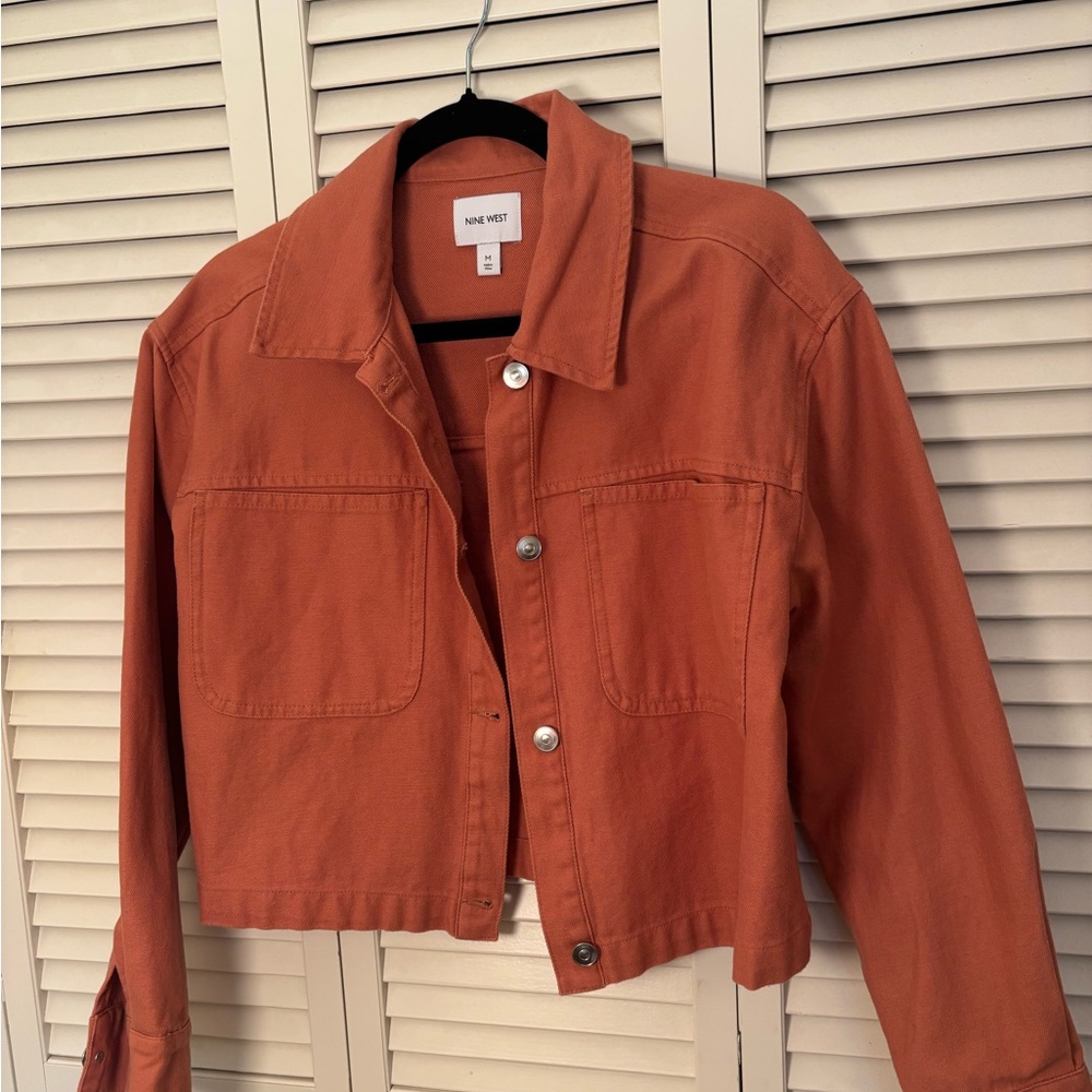 Nine West Orange Jean Jacket
